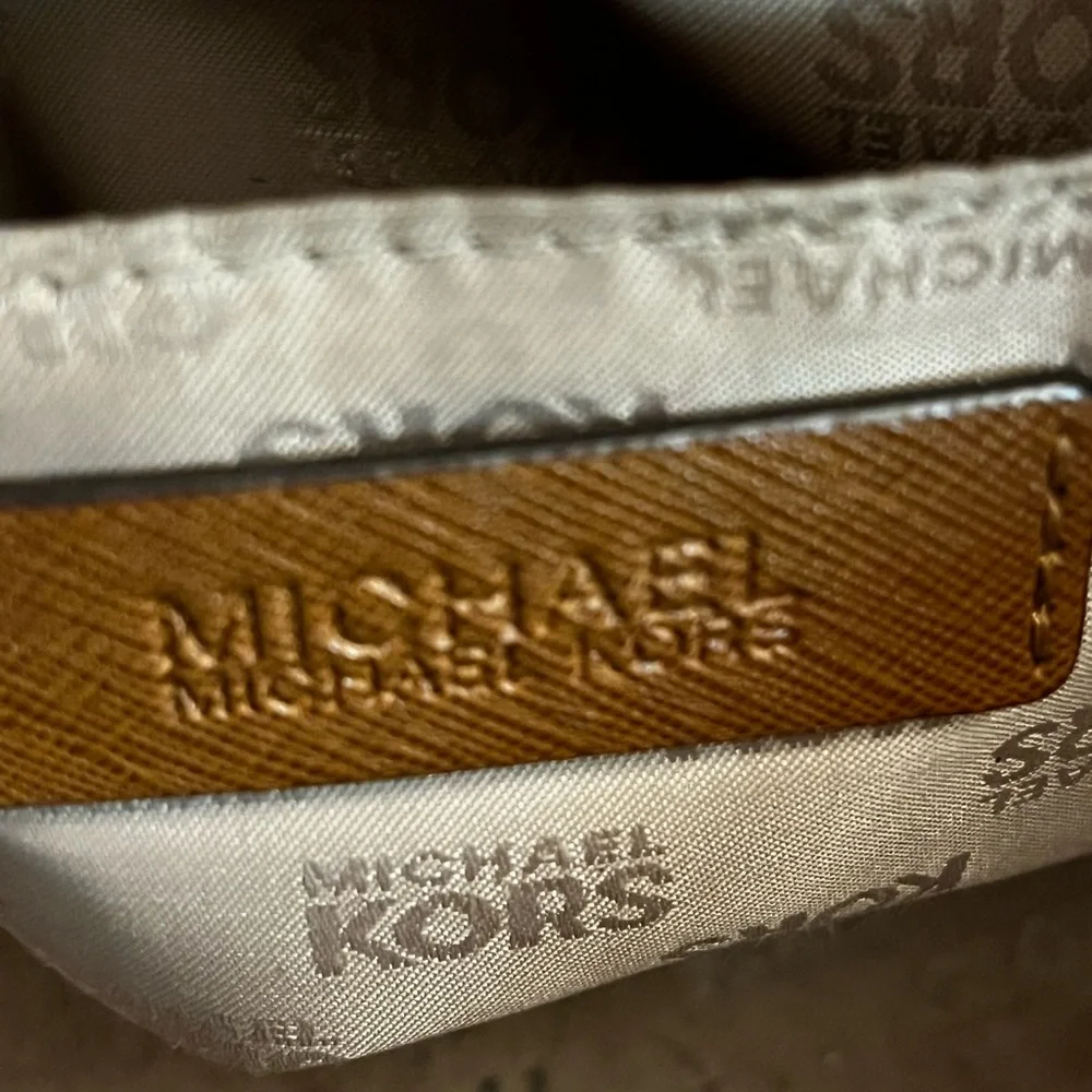 Michael Kors Handbag Satchel Saffiano Tan Leather